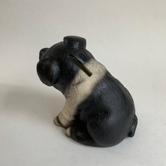 The Farmyard Collection Black White Pig Bank Ceramic - Picture 3 of 5